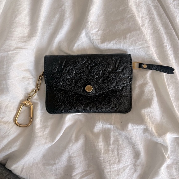 Authentic Louis Vuitton Empreinte Key Pouch Marine - Picture 1 of 8